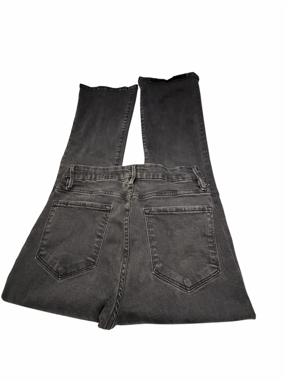 Frame Le Crop Mini Boot Denim Women's Gray Flare Jeans Sz 27 - Picture 7 of 12